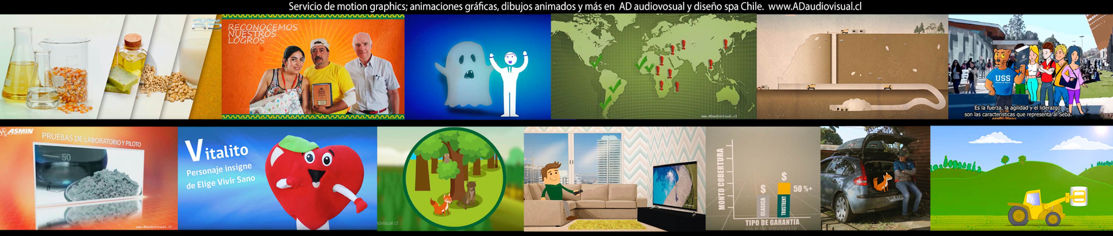Servicio de animaciones graficas Motion graphics Chile
